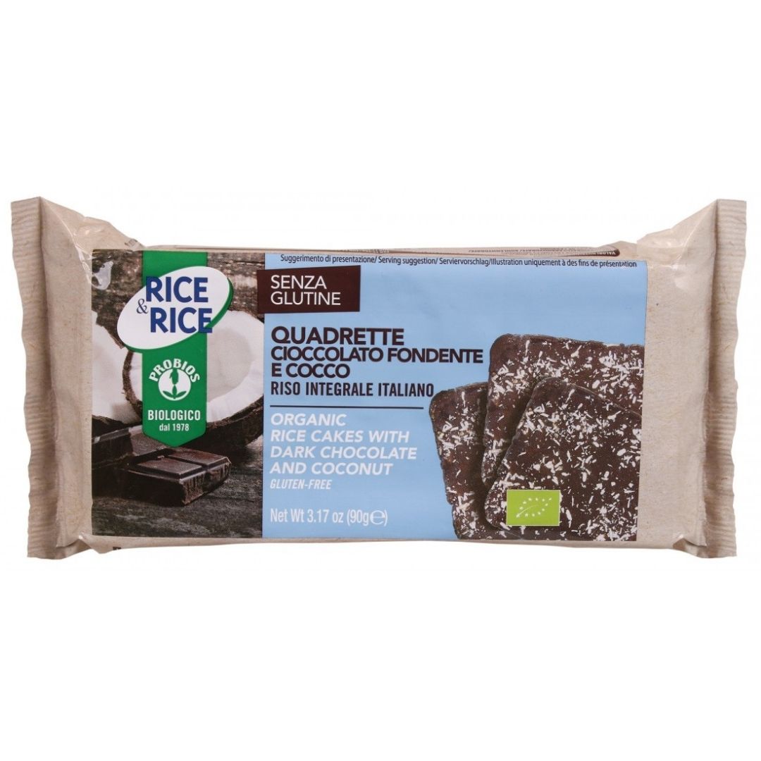 QUADRETTE CIOCCOLATO FONDENTE E COCCO